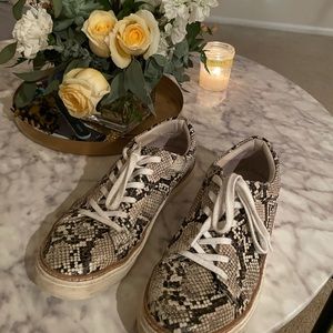 Zara snakeskin sneakers